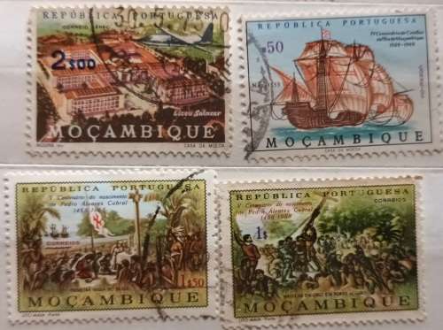 Mozambique - 1960`s - Mixed Lot of 4 Used stamps