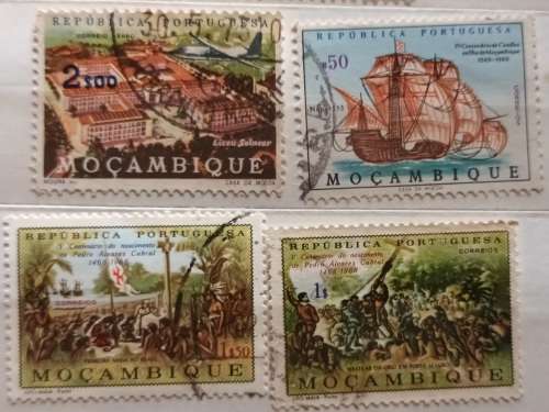 Mozambique - 1960`s - Mixed Lot of 4 Used stamps