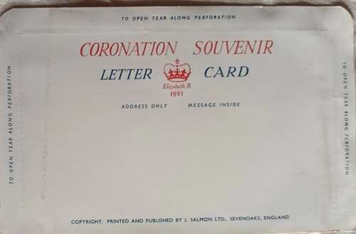GB - 1953 - Coronation Souvenir Letter Card