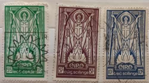 Ireland (Eire) - 1942-68 - Definitives - Set of 3 Used stamps