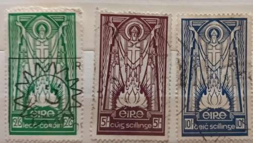Ireland (Eire) - 1942-68 - Definitives - Set of 3 Used stamps