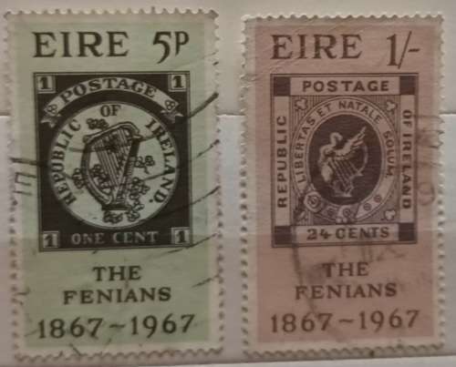 Ireland (Eire) - 1967 - Fenian Uprising - Set of 2 Used stamps