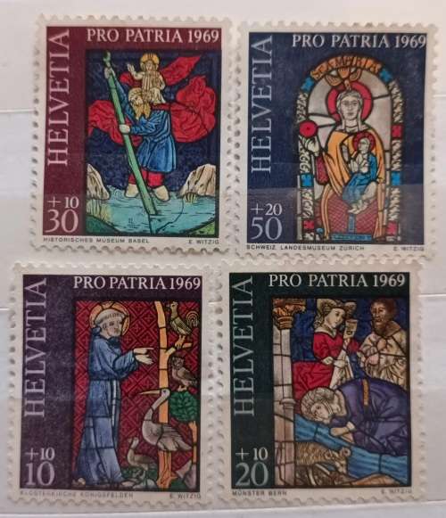 Switzerland - 1967 - Pro Patria - Set of 4 Unused Hinged stamps