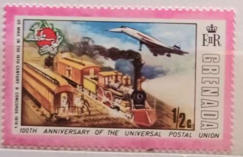 Grenada - 1974  - Centenary of Universal Postal Union - 1/2c value x 10 mint stamps