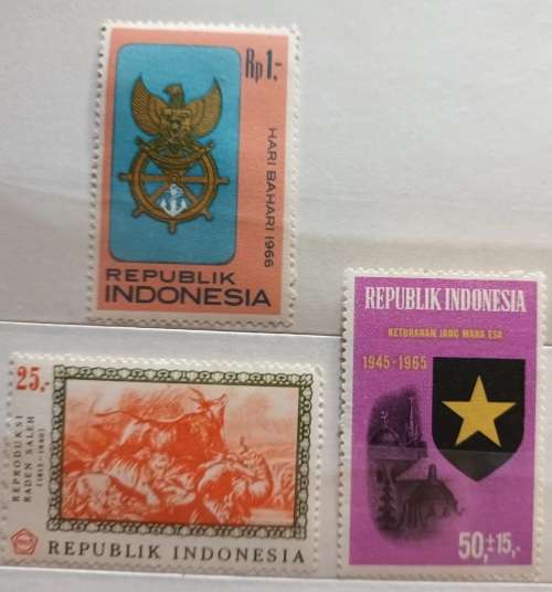 Indonesia - Mixed Lot of 3 Unused stamps