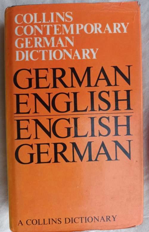 Collins Contemporary German Dictionary German/English English/German Hardcover 1975