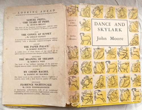 Dance and Skylark by John Moore Hardcover 1952 Reprint