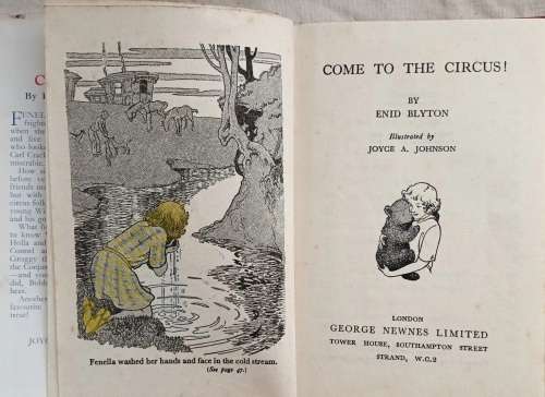 Come to the Circus by Enid Blyton Hardcover 1952 3rd Edition