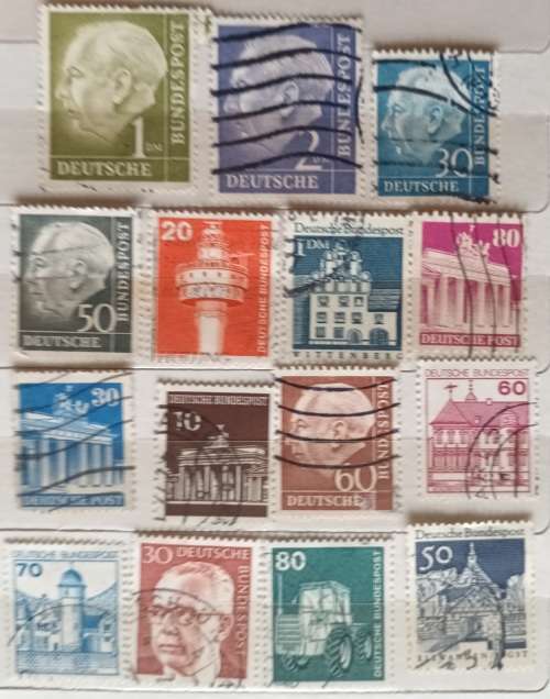 Germany - Mixed Lot of 15 Used stamps