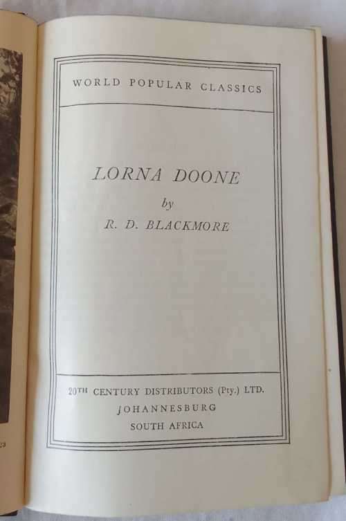 Lorna Doone - R D  Blackmore - Small Hardcover (undated)