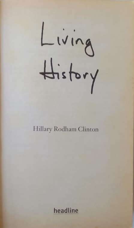 Living History - Hillary Rodham Clinton -  Paperback 2002 (Memoirs Updated Edition)