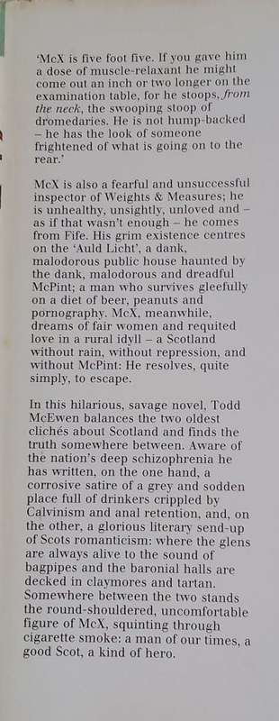McX: A Romance of the Dour - Todd McEwen - Hardcover 1990