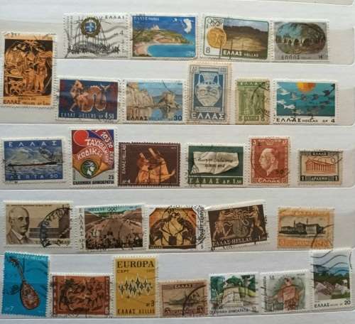 Greece - Mixed Lot of 28 Used stamps