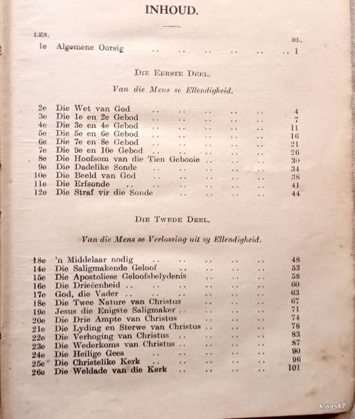 Katkisasie-Boek  Hardeband 1925 (Sewe-en-Dertigste Uitgawe - Eerste Afrikaans Uitgawe)