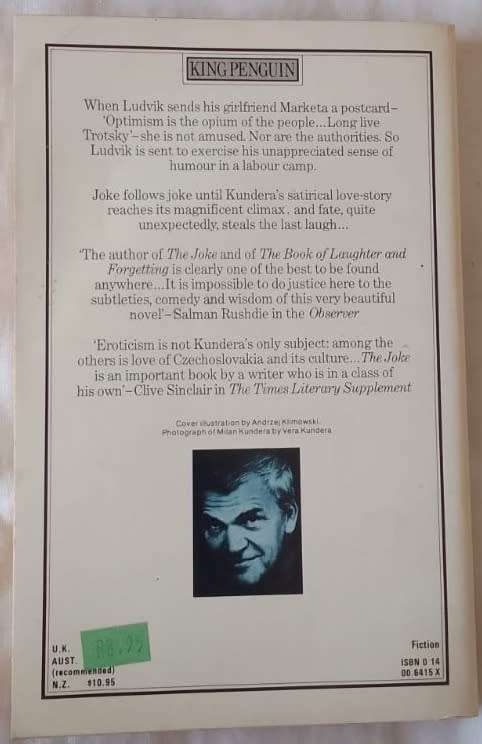 The Joke - Milan Kundera - Paperback (Translated by Michael Henry Heim)
