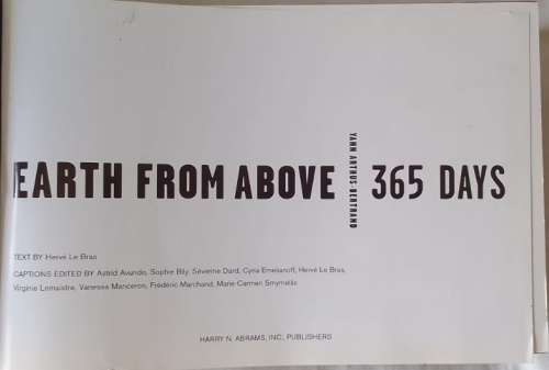 Earth from Above 365 Days - Yann Arthus-Bertrand - Hardcover 1999