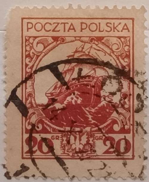 Poland - 1925-27 - Galleon - 1 Used Hinged stamp