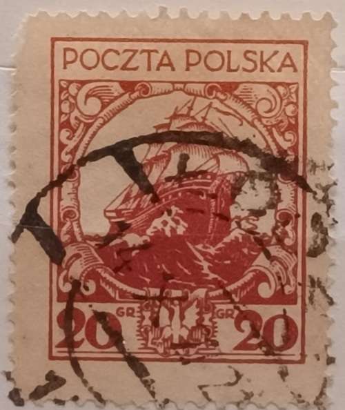 Poland - 1925-27 - Galleon - 1 Used Hinged stamp