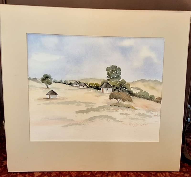 Unframed Unsigned Watercolour Landscape