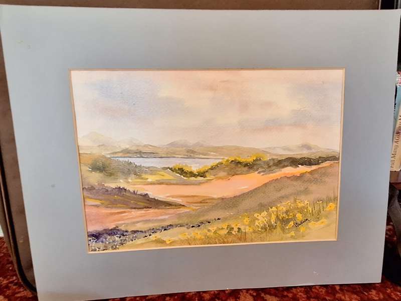 Unframed Watercolour of Clan William Dam by Bobby Balladon