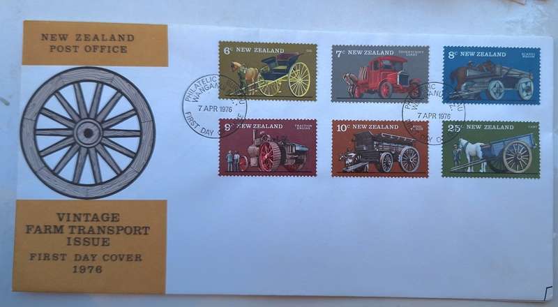 New Zealand 1976 Vintage Farm Transport Issue FDC
