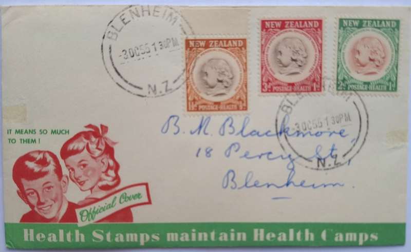 New Zealand 1955 Health Issue FDC