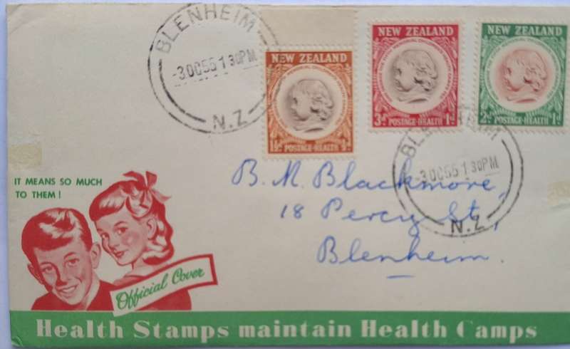 New Zealand 1955 Health Issue FDC
