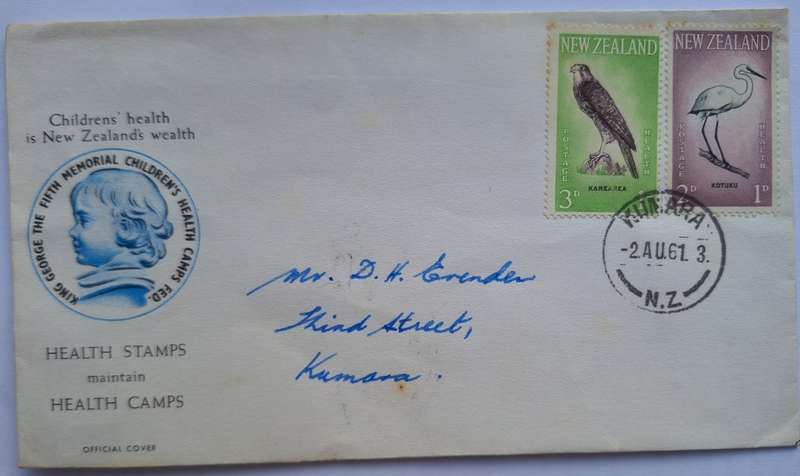 New Zealand 1961 Health Issue FDC