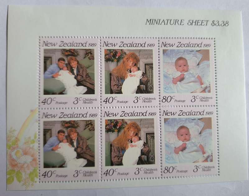 New Zealand 1989 Children`s Health Issue Unused Hinged Miniature Sheet