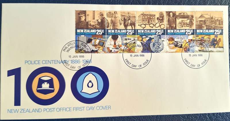 New Zealand 1986 Police Centenary FDC