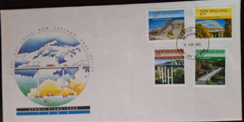 New Zealand 1985 Scenic Issue Bridges FDC