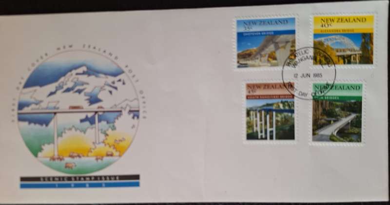 New Zealand 1985 Scenic Issue Bridges FDC