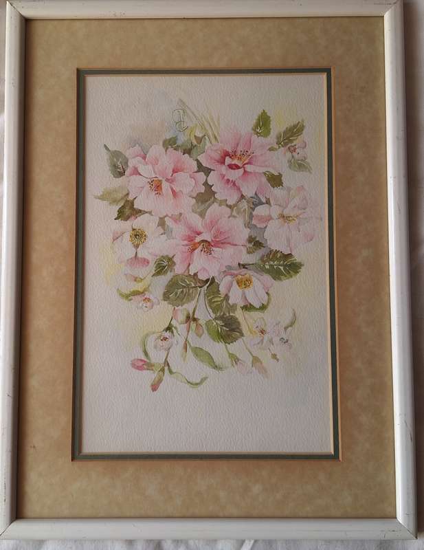 Framed Print of Pink Flowers