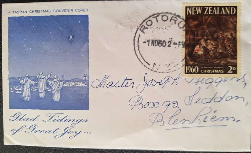 New Zealand 1960 Tasman Christmas Souvenir Cover