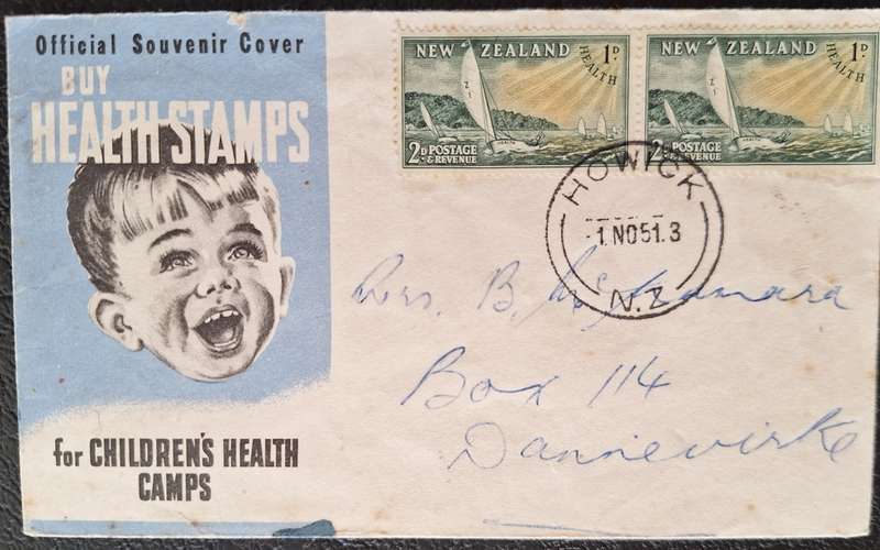 New Zealand 1951 Health Issue FDC