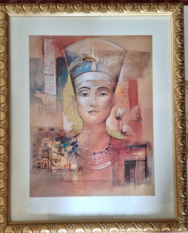 FRAMED EGYPTIAN THEME PRINT by JOADOOR