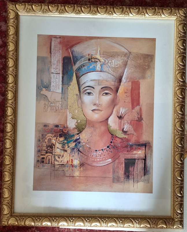 FRAMED EGYPTIAN THEME PRINT by JOADOOR