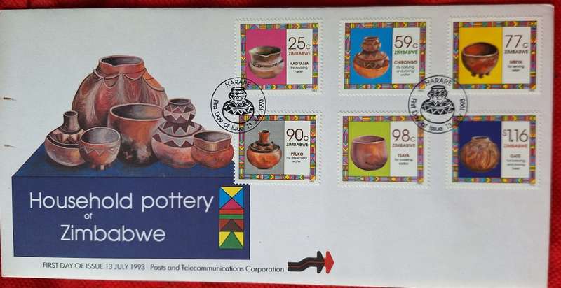 Zimbabwe 1993 Household Pottery FDC