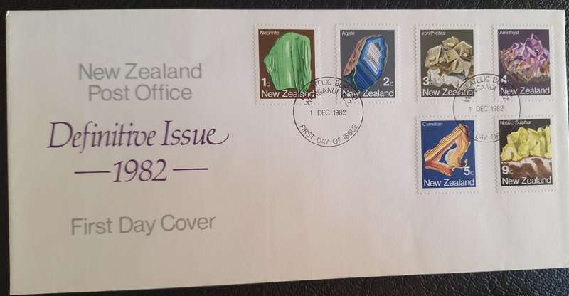 New Zealand 1982 Definitive Minerals FDC