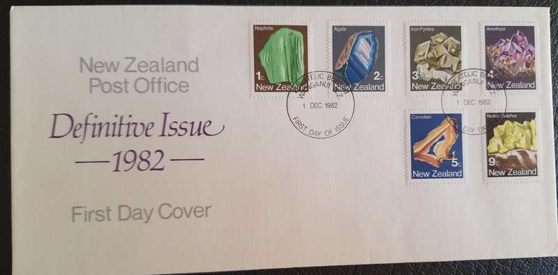 New Zealand 1982 Definitive Minerals FDC