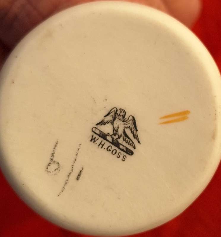W H Goss Crested Ware Ornament Essex