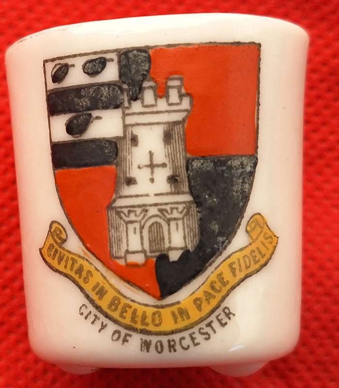 Beresford Bros Crested China Ornament City of Worcester