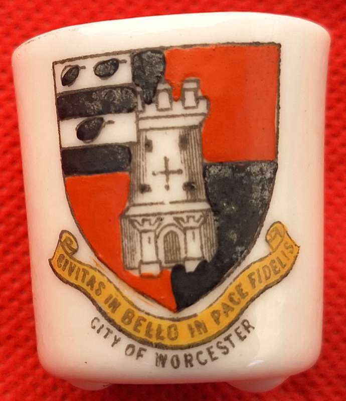 Beresford Bros Crested China Ornament City of Worcester