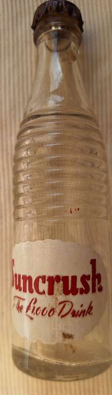 Vintage Suncrush empty Miniature Bottle