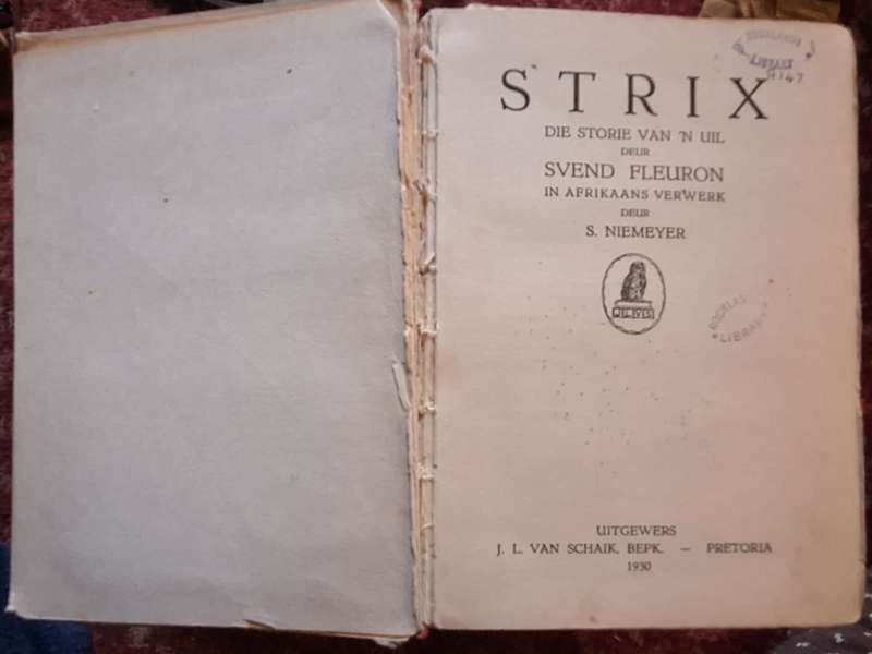 Strix deur Svend Fleuron Hardeband 1930