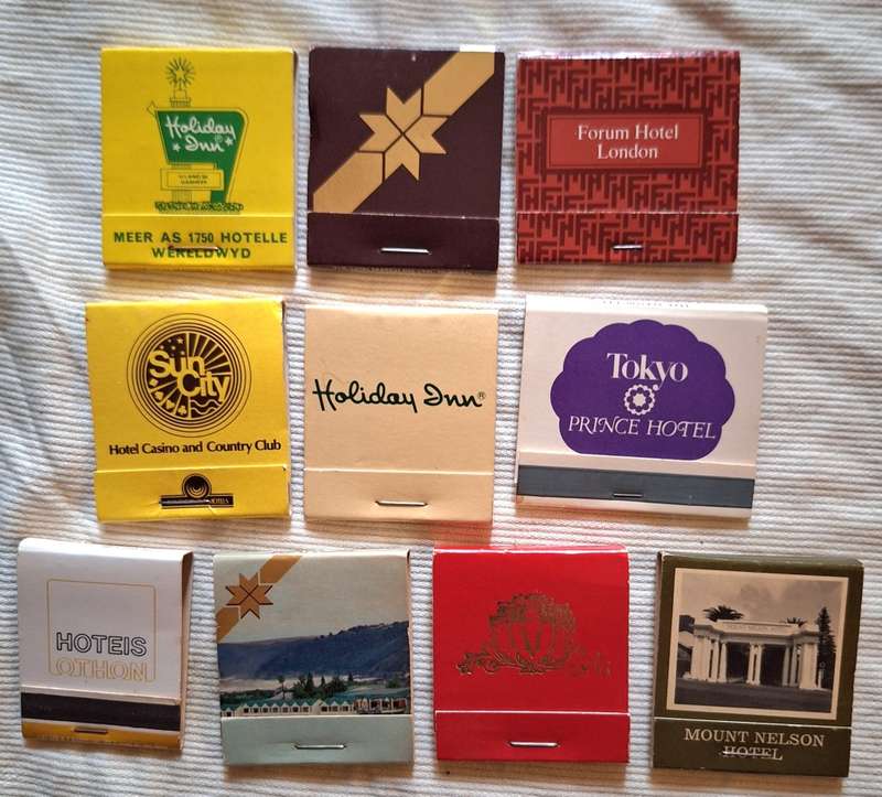 10 Vintage Advertising Match Booklets (complete with matches)