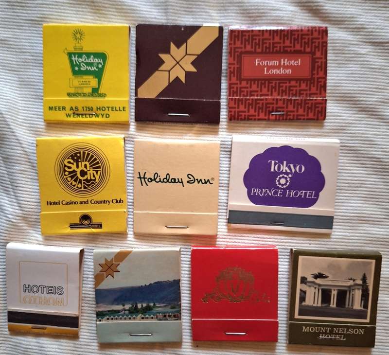 10 Vintage Advertising Match Booklets (complete with matches)