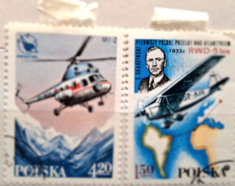 Poland 1978 History of Aviation 2 Used Hinged stamps