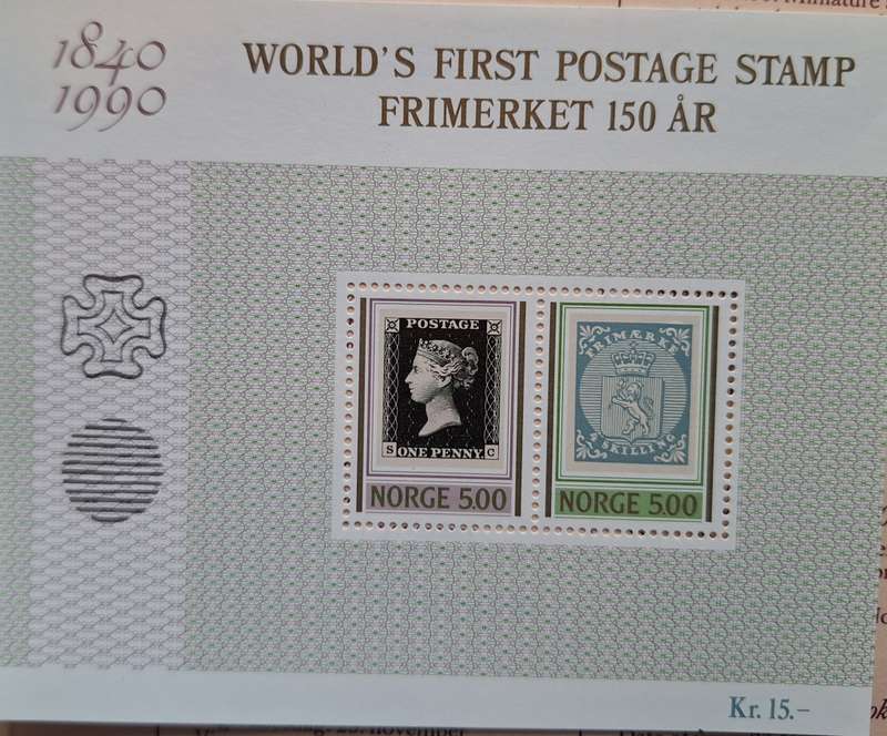 Norway 1990 Stamp Year Folder with Mint stamps and Miniature Sheets