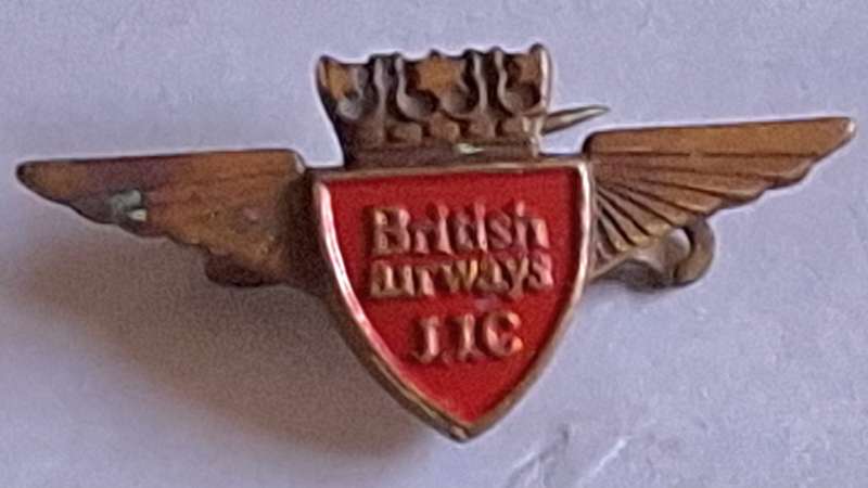 Vintage British Airways J.J.C. Junior Jet Club Kiddie Wings